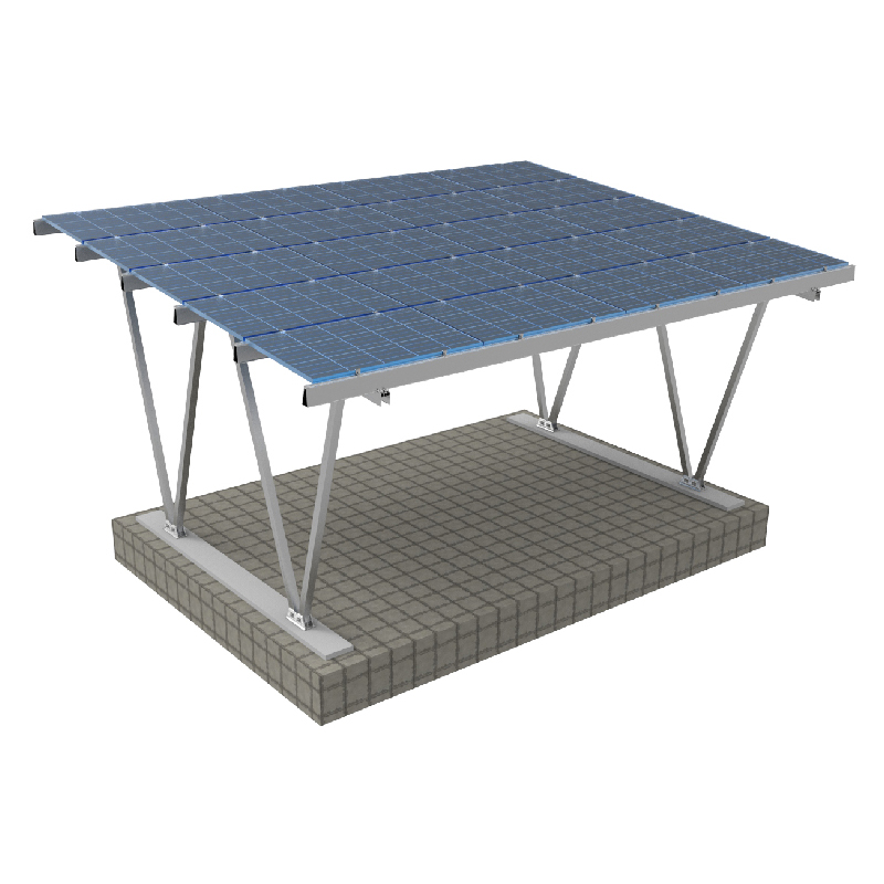 solution de montage de carport solaire en aluminium 
